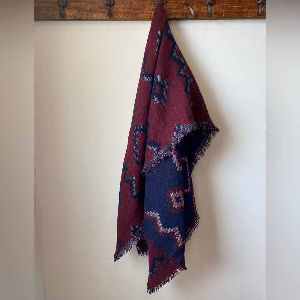 Wilfred Diamond mosaic Blanket scarf - Picture 3 of 6